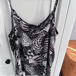 Apt. 9 Women's Black, White, and Pink Camisole